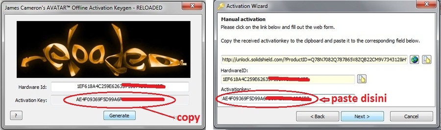 avatar offline activation keygen reloaded hardware id