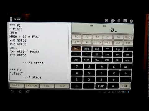 casio fx-603p programs